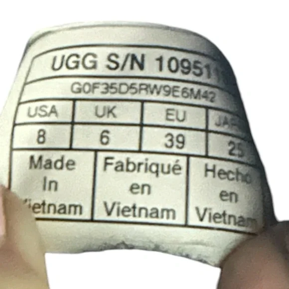 UGG House shoes Slippers Sandal Womens Fluff Yeah Slide Black - size 8 - Picture 7 of 7